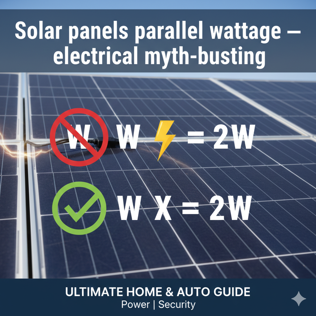 Do Solar Panels in Parallel Add Up in Wattage? Your Caravan Manufacturer Might Be Wrong